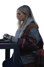 Over Your Dead Body Samara Weaving Shearling Coat - Image 3